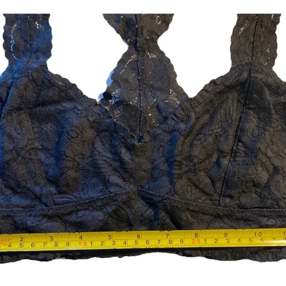 Intimately Free People Lace Wireless Racerback Bra Bralette Black Small - Picture 4 of 5